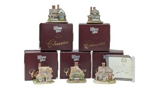 LILLIPUT LANE - THE COLLECTORS CHOICE CLASSICS - GROUP OF RESIN COTTAGE FIGURES