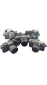 MINOLTA, JAPAN - COLLECTION OF FIVE VINTAGE 35MM SLR CAMERAS