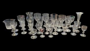 COLLECTION 18TH & 19TH GEORGE III & VICTORIAN GLASSES