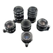 A. SCHACHT, GERMANY - SIX VINTAGE 20TH CENTURY CAMERA LENSES