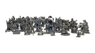 MYTH & MAGIC BY TUDOR ROSE - COLLECTION OF CAST PEWTER DRAGON FIGURES