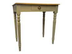 20TH CENTURY PAINTED HALL TABLE