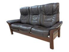 EKORNES STRESSLESS WINDSOR PATTERN SOFA SETTEE
