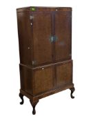 VINTAGE 20TH CENTURY QUEEN ANNE STYLE DRINKS CABINET