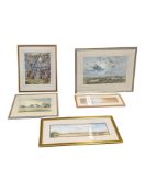 A SERIES OF 20TH CENTURY WATERCOLOUR PAINTINGS