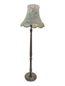 EARLY 20TH CENTURY OAK FLOOR STANDING LAMP