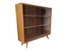 BRITISH MODERN DESIGN - VINTAGE TEAK BOOKCASE CABINET