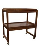 BRITISH MODERN DESIGN - VINTAGE 20TH CENTURY TEAK HOSTESS BUTLERS TROLLEY