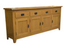 OAK FURNITURE LAND STYE MODERN OAK SIDEBOARD