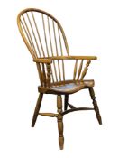20TH CENTURY ELM WINDSOR ARMCHAIR