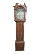 F BARR OF EDINBURGH - 19TH CENTURY MAHOGANY LONGCASE CLOCK