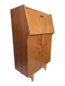 BRITISH MODERN DESIGN - MID CENTURY TEAK COCKTAIL DRINKS CABINET