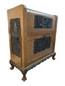 20TH CENTURY CHINESE HARDWOOD COCKTAIL DRINKS CABINET