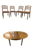 NATHAN FURNITURE - MID CENTURY 1960S NATHAN TEAK DINING TABLE