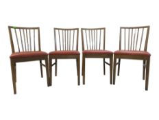 VANSON FURNITURE - SET OF FOUR MID CENTURY TEAK DINING CHAIRS