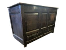 18TH CENTURY ENGLISH OAK MULE CHEST