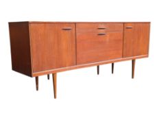 BRITISH MODERN DESIGN - VINTAGE 20TH CENTURY TEAK SIDEBOARD CREDENZA