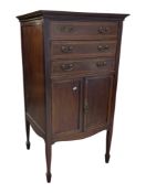 EARLY 20TH CENTURY MAHOGANY EDWARDIAN MUSIC CABINET