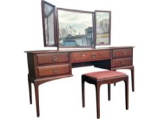 STAG FURNITURE - MINSTREL RANGE - VINTAGE 20TH CENTURY MAHOGANY DRESSING TABLE