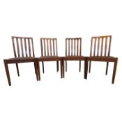 MEREDEW FURNITURE - SET OF FOUR MATCHING TEAK DINING CHAIRS