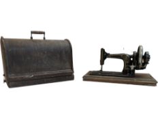 TWO EARLY 20TH CENTURY SEWING MACHINES