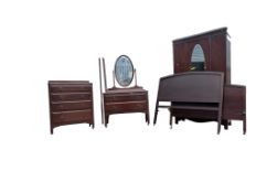 EDWARDIAN MAHOGANY BEDROOM SUITE