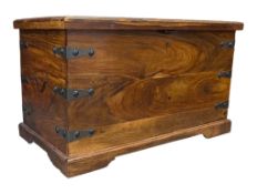 CONTEMPORARY INDIAN SHEESHAM BLANKET BOX / CHEST TRUNK