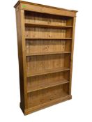 LARGE REPRODUCTION COUNTRY PINE OPEN WINDOW BOOKCASE