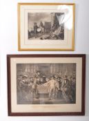 TWO 20TH CENTURY MONOCHROME PRINTS RELATING TO THE BAROQUE PERIOD