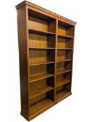 SIMPLEX - LARGE MID CENTURY TEAK PEDESTAL BOOKCASE