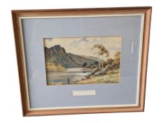 A D BELL - 1952 RAVEN CRAG THIRLMERE WATERCOLOUR PAINTING
