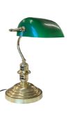 20TH CENTURY VINTAGE BANKER'S TABLE TOP DESK LAMP
