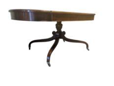REPRODUCTION LEATHER AND MAHOGANY COFFEE TABLE