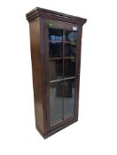 19TH CENTURY MAHOGANY TALL BOOKCASE CABINET