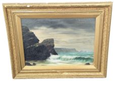 W. BRIDGMAN - VICTORIAN 19TH CENTURY SHORE LINE PAINTING