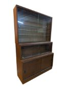 BRITISH MODERN DESIGN - VINTAGE MID CENTURY TEAK STACKING DISPLAY BOOKCASE