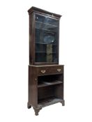 VICTORIAN 19TH CENTURY MAHOGANY BOOKCASE CABINET