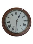 VINTAGE 20TH CENTURY WALL HANGING RAILWAY STYLE CLOCK