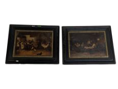 TWO 19TH CENTURY FRANZ VON DEFREGGER OLEOGRAPH PRINTS