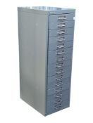 BISLEY, BRITISH - VINTAGE 20TH CENTURY MULTI DRAWER FILING CABINET