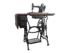VICTORIAN 19TH CENTURY TREADLE SEWING TABLE