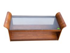 BRITISH MODERN DESIGN - VINTAGE 20TH CENTURY TEAK COFFEE TABLE / TROLLEY