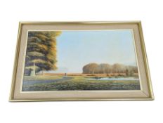MICHAEL MORRIS (B. 1938 - AN OIL ON CANVAS COUNTRYSIDE PAINTING
