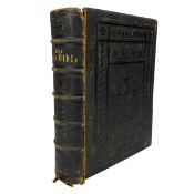 19TH CENTURY BIBLE - THE COMPREHENSIVE BIBLE CONTAINING THE OLD AND NEW TESTAMENTS