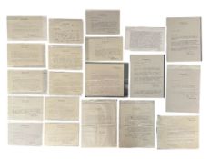 DE LA MARE, WALTER - LETTERS & TYPESCRIPTS, SIGNED