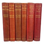 KIPLING, RUDYARD: 1900-1920 SIX FIRST EDITIONS FROM RUDYARD KIPLING