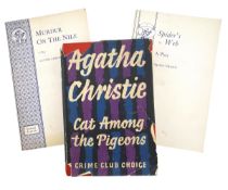 CHRISTIE, AGATHA: 1948-59 CAT AMONG THE PIGEONS, MURDER ON THE NILE & SPIDER'S WEB