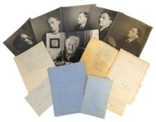 DE LA MARE, WALTER - LETTERS AND PHOTOGRAPHS, ALLAN CHAPPELOW