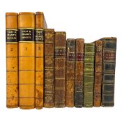 ANTIQUARIAN - COLLECTION OF 18TH & 19TH CENTURY LEATHER-BOUND BOOKS