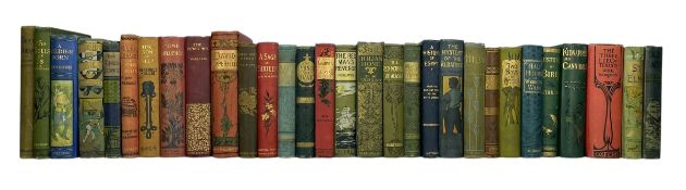 COLLECTION OF LATE 19TH & 20TH CENTURY BOOKS BOUND IN DECORATIVE CLOTH